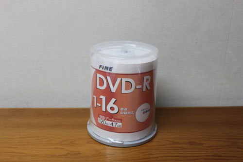 DVD-R100枚スピンドル