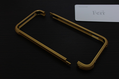 Ferr Aluminum Bumper i501B for iPhone5/5s（Gold）