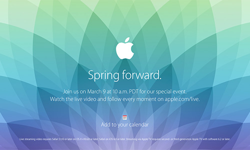Apple Special Event Spring forward.