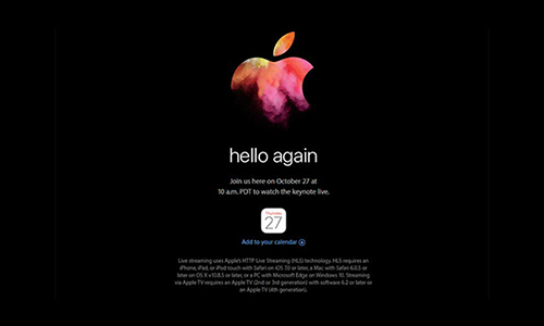 Apple Special Event "hello again"