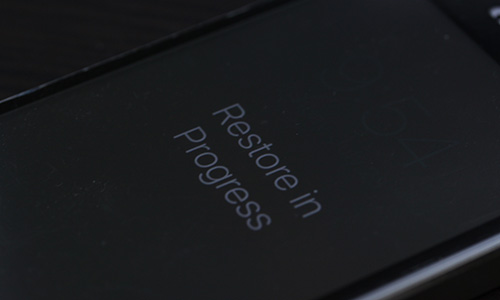 iPhone 5s Restore in Progress