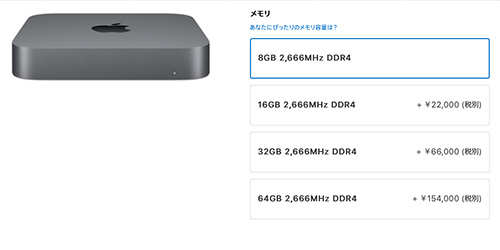 Mac mini 2018 Memory Apple