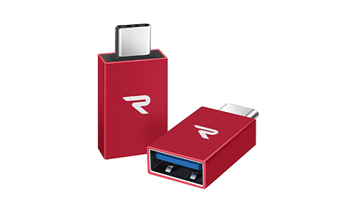 Rampow USB Type C to USB 3.0 変換アダプタ【2個セット/赤】