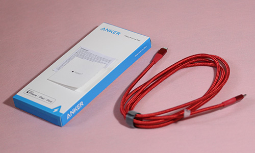 Anker PowerLine+ II USB-C ＆ Lightning ライトニング ケーブル（1.8m）レッド（A8653091） - Studio MIlehigh