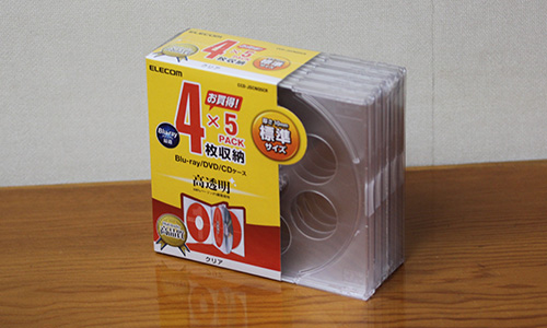 メディア ケース 4枚 収納 5pack 標準サイズ CD DVD Blu-ray - Studio Milehigh