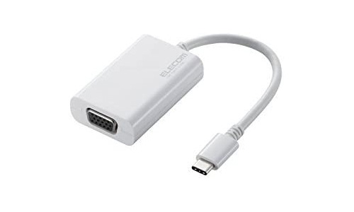 エレコム USBケーブル Type C 変換アダプタ（USB C to D-Sub 15pin）0.1m RoHS指令準拠 ホワイト AD-APCVGAWH