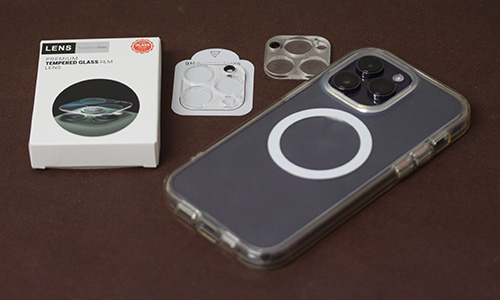 Apple iPhone 14 Pro Max 1TB Deep Purple lens protect glass film - Studio Milehigh